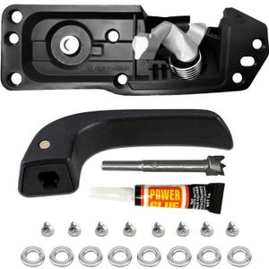 Interior Door Handle Kit Front Left Drivers Side for 2007-2014 Chevy Silverado 1500 2500 3500 Tahoe Suburban Avalanche GMC Sierra Yukon Yukon XL Escalade,Replace OE# 20833606 80374 20871488