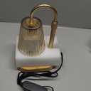 Candle Warmer Lamp with Timer - Electric Candles Wax Warmers Glass Lamps for Jar Candles Burner Adjustable Height and Dimmable Light Modern No Flame Scented Candle Warming Lantern, Amber