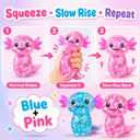 2 PCS Axolotl Slow Rising Stress Balls, Cute Stretchy Axolotl Squishy Fidget Toys for Kids Adults, Sensory Stress Relief Squeeze Toys, Birthday Party Favors, Classroom Prizes, Goodie Bag Gifts