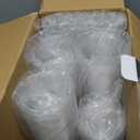 Turbo Bee 150 Sets 12 OZ Clear Plastic Cups with Lids and Straws, Disposable To Go Iced coffee cups with lids for Cold Drinks, Smoothie, and Slushie