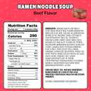 Maruchan Instant Lunch Ramen Noodles, Beef Flavor Japanese-Style Instant Noodle Soup, Easy Meal Ready in 3 Minutes 2.25 Oz. (12 Pack) (EXP 08/11/27)