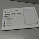 Stainless Steel Cutting Board, Non Toxic Cutting Board for Kitchen Double Sided Food Grade, Chopping Board for Meat/Vegetables, Kitchen Gifts Easy to Clean 2025 New Upgrade Large Size (16"L x 11"W) (Dark Gray)