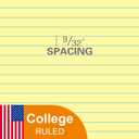 KAISA Loose Leaf Notebook Paper, College Ruled, 300 Sheets Per Lined Paper, 8" x 10.5", 3 Hole Punched for 3 Ring Binder, Canary, Made In USA
