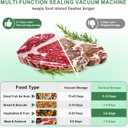 Mini Vacuum Sealer for Food, 3 in 1 Portable Vacuum Food Sealer Machine with 15 Vacuum Bags, Wet and Dry Use, Digital Countdown Timer, Ideal for Home Kitchen and Travel Use