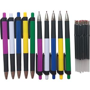 Ballpoint Pens & Pen Refills,0.7mm Ballpoint Pen Refills, Blue Ink, 10 Pens With 20 RefillsValue-for-Money Set(Blue Pen & Refill).
