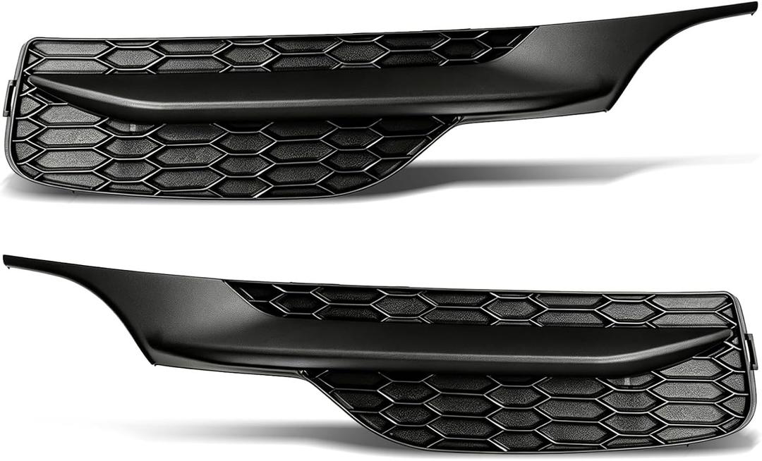 munirater 2-Pack Front Bumper Fog Light Cover Left and Right Side Replacement for Accord 2016-2017