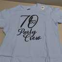70 Party Crew, Matching Group, Women, 70th Birthday T-Shirt S