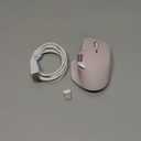 Rapoo MT760 Multi-Device Wireless Mouse, Bluetooth 5.0 and 2.4GHz Multi-Mode Connection, Up to 4 Devices, 11 Programmable Buttons, 4K DPI, Ergonomic Design, 90 Days Battery Life, PC, Pink