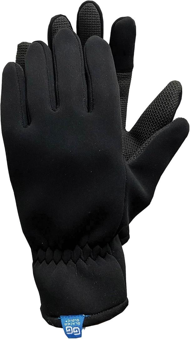 Glacier Glove Kenai Original Full Finger Gloves - Versatile Protective Unisex Gloves for Fly Fishing, Outdoors, Kayaking, Surfing, Paddling, Boating, Black, XL
