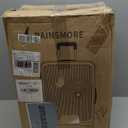 RAINSMORE Carry on Luggage 20 Inch Expandable, Airline Approved Carry on Suitcase with Front Compartment & Top Opening Hard Shell Rolling Travel Luggage with TSA Lock & Spinner Wheels, Black