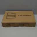 Sywhitta 4-Tier Free Standing Shoe Rack with Storage Boxes - High Capacity Organizer for Corridor, Living Room, Balcony, Bedroom, White