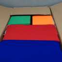 Toddler Foam Buliding Blocks - 12 Piece Fabric Covered in 2 Sizes Stacking Block Sets - Colourful Soft Play Set for Kids Idea for Building and Throwing Fun-Blue