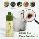 Eye Drops for Dogs & Cats - Veterinary-Recommended Pet Eye Care Solution - Cleanses Dirt, Soothes Redness, Relieves Dryness, Reduces Tear Stains