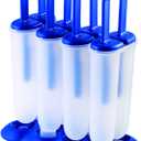 Tovolo Twin Popsicle Mold with Sticks 4 Pack Reusable Ice Pop Molds for Homemade Flavored Popsicles Treats Frozen Snacks, Silicone Popsicle Maker with Stand for the Freezer BPA Free Dishwasher Safe (Set of 4, Stratus Blue)