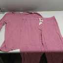 LOCUBE Women's Pajama Set Long Sleeve Top and Drawstring Pants with Pockets, Soft Stretchy Comfy Loungewear Sleepwear (Large)