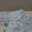 Phantoscope Pack of 2 Faux Fur Solid Throw Decorative Pillow Cover Cushion Covers Luxury Soft Decorative Pillowcase Fuzzy Pillow Covers for Bed/Couch,Light Blue 20 x 20 Inches