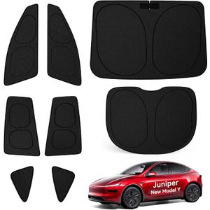 Side Window Sunshades for Tesla Model Y Juniper 2025-2026, 8 PCS