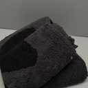 Buganda Dog Door Mat for Muddy Paws, Absorbent Dirt Trapper Washable Indoor Doormats, Non Slip Low-Profile Mud Mat for Dogs, Front Entrance Doormat for Inside Floor (47x24 Inches, Black)