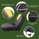 Riding Lawn Mower Seat Cover, Heavy Duty Polyester Oxford Tractor Seat Cover with Padded Cushion Surface, Compatible with Craftsman,Cub Cadet,Kubota Lawn Mower Tractor (M-Armrests)