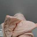 Ultra-Soft Twin/Twin XL Comforter Set for Girl Women College Dorm - Cozy Comfy 1 Down Alternative Bed Blanket Comforter and 1 Pillowcase Lightweight but Warm for All Season - Blush Light Pink