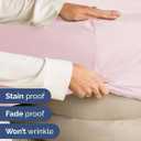 Extra Deep Full Fitted Sheet - Hotel Luxury Single Fitted Sheet Only - Easily Fits 18 inch to 24 inch Mattress - Ultra Soft, Wrinkle Free with Extra Deep Pockets - Breathable & Comfy - Lavender Pink