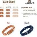 Genuine Real Leather Dog Collar for Medium Dogs, Heavy Duty Strong and Wide Dog Collar for Large and Extra Large Dogs, Classic Handmade Thick Collars for Large Breed Dogs (Large, Black) (Large: Fit 17-21" Neck)