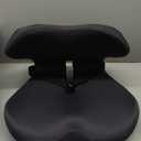 Memory Foam Seat Cushion,Office Chair Cushion with Lumbar Support for Back Pressure Relief, Car Seat Cushion with Adjustable Strap,Sciatica Pad Cushions for Car,Truck,(C-Dark Grey)