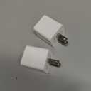 REKNA USB Wall Charger, Dual Port Cube Power Adapter Charger Plug Block Charging Box, Dual Port Wall Fast Charging Adapter, Compatible for i Phone 14 13 12 11，Milky White