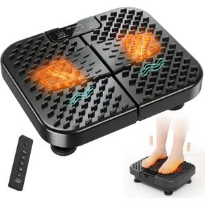 Snailax Vibration Foot Massager with Heat, Remote Control for Tired Feet | 2026 Upgraded,Foot Circulation Machine for Neuropathy, 3 Powerful Vibration Modes, 3 Intensities, 3 Heat Levels