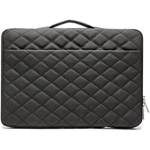 Kinmac Black Embroidery 360° Protective Laptop Case Bag Sleeve with Handle for MacBook Pro 14 inch, iPad Pro 13 inch and 13.5 inch-14 inch Laptop