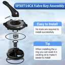 ChangTa SPX0714CA Key Seal Assembly for H-ayward Multiport Valves and Sand Filter Systems, Pool Valve Seal Kit Compatible with H-ayward Pro and VL Series Sand Filter System Model S210T93SFT, SP0714T