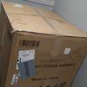 KISLOT Upholstered Dining Chair with Removable Casters Barrel Side Armchair with Rollers for Diningroom Bedroom Livingroom Reading Room, Cream Light Grey, 1PCS