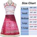 Princess Costume for Women & Girls, Teens Adults Princess Dress for Halloween Dress Up Cosplay (X-Small, Red)