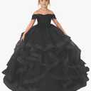 Christmas Flower Girl Dresses for Wedding Kids Button Draped Tulle Ball Gowns for Kids, Small