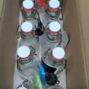 Jucoan 10 Pack 8 oz Swing Top Glass Bottles with Stoppers, Flip Top Glass Bottles Hot Sauce Bottles for Vanilla Extract, Syrup, Limoncello, Flavored Oils, Coquito