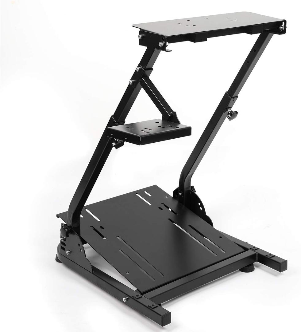 Best brose Adjustable Racing Steering wheel Stand Shifter Mount Fit for Logitech G25, G27, G29, G920 Racing Simulator Cockpit Video Game Accessories, Shifter Wheel Pedals NOT Included