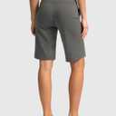 G Gradual Women's Bermuda Shorts with Pockets 11" Knee Length Stretch Comfy Drawstring Long Shorts for Women Summer Walking