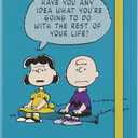 Moleskine Limited Edition Peanuts 'Charlie & Lucy' 18 Month 2025-2026 Weekly Planner, Hard Cover, Large (5" x 8.25"), Reef Blue, 208 pages