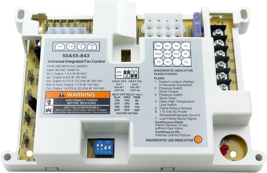 50A50-474 Furnace Control Circuit Board Replacement for White Rodgers