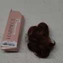 CJL HAIR Claw Clip Short Ponytail Hair Extensions DIY Bendable Metals Messy Bun Hair Piece for Wonen Wavy Curly Synthetic Fake Hairpieces Red Vino