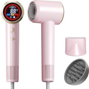 Hair Dryer, High-Speed Ionic Blow Dryer with Diffuser, 150,000 RPM Brushless Motor Blow Dryer for Fast Drying & 500M Negative Ionic Frizz Control, Low Noise Hair Dryers for Women Home Travel