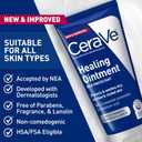 CeraVe Healing Ointment, Hydrating Skin Protectant With Petrolatum, Hyaluronic Acid & Ceramides, Face & Body Skin Barrier Repair For Cracked, Chafed, Dry Skin, Fragrance Free & Lanolin Free, 3 Oz