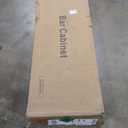 Wine Bar Cabinet with Wine Rack Glass Holder Kitchen Coffee Cabinet, Sideboard Freestanding Liquor Storage with LED Lights for Kitchen Living Room, Office,Dining Room (Brown)