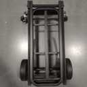 Pyle Compact Folding Adjustable Equipment Dolly - Heavy Duty 8-in-1 Convertible Cart Hand Truck/Dolly/Platform Cart with R-Trac Wheels - Expandable Up to 27.52'' to 44.25'' - 300 LBS MAX LOAD CAPACITY