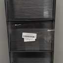 mDesign Expandable Plastic Deluxe Spice Rack, Drawer Organizer for Kitchen Cabinet Drawers, 3 Tier Slanted for Spice Jars, Food Seasoning Bottle Storage, Ligne Collection - Smoke Gray (Pack of 1)