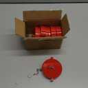 QWORK 2-1/2" NST/NH Plastic Fire Hose Connection Standpipe Cap Fitting and Chain Fire Equipment, Red - 6 Pack Anti Theft FDC Caps (2.5 Inch)