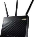 ASUS AC1900 Wireless Dual Band (5GHz + 2.4GHz) Gigabit Wi-Fi Router [RT-AC68U] Ultra-Fast 802.11ac 1900 Mbps Speed, 5X Gigabit LAN Ports, Broadcam TurboQAM Wi-Fi Acceleration, AiProtection Security