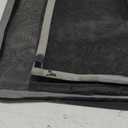 MAGZO Magnetic Screen Door Fit Door Size 72 x 96 Inch, Screen Size 74" x 97" Strong Magnet French Style Mesh, Heavy Duty Fiberglass Mesh with Hook & Loop for Sliding Entrance, Gray