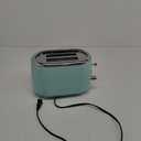 Mueller Retro Toaster 2 Slice with 7 Browning Levels and 3 Functions: Reheat, Defrost & Cancel, Stainless Steel Features, Removable Crumb Tray, Under Base Cord Storage, Turquoise