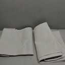 COSVIYA 100% Blackout Cream Linen Curtains & Drapes 63 Inch Length, 52"W x 63"L